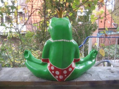 Yoga-Frosch als Prinzessin